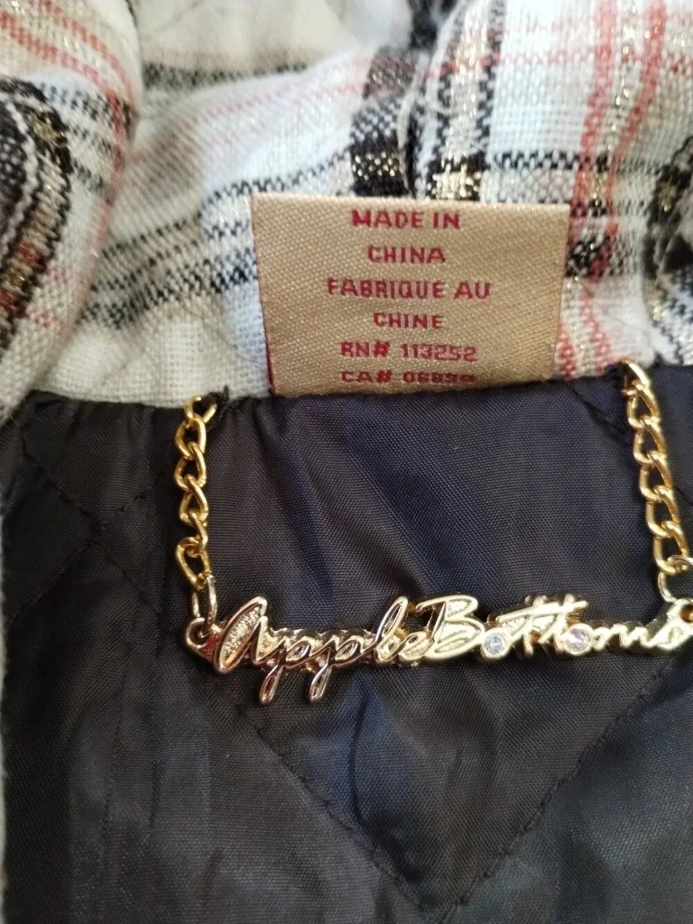 Apple Bottoms Hooded Belted Romper Brown Quilted Bling Size 5/6 - Picture 10 of 16
